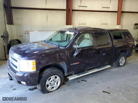 2008 Chevrolet Silverado 1500 LTZ with VIN 2GCEK13YX81146428, listed as a Copart auction lot 81629714 with 165,057 mi miles and Salvage Title. Bid and sale history available at carsss.com. Image 1.