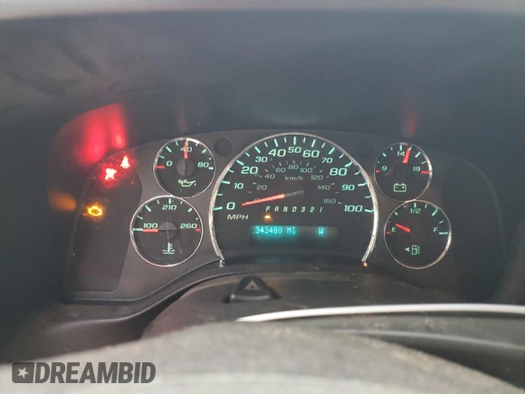 2011 Chevrolet Express Cargo with VIN 1GCSGAFX8B1134475, listed as a Copart auction lot 88822585 with 343,480 mi miles and Clean title. Bid and sale history available at DreamBid. Image 9.
