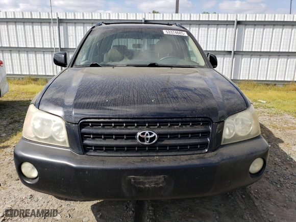 2002 Toyota Highlander with VIN JTEGF21A520050357, listed as a Copart auction lot 53374685 with 167,181 mi miles and Salvage Title. Bid and sale history available at carsss.com. Image 5.