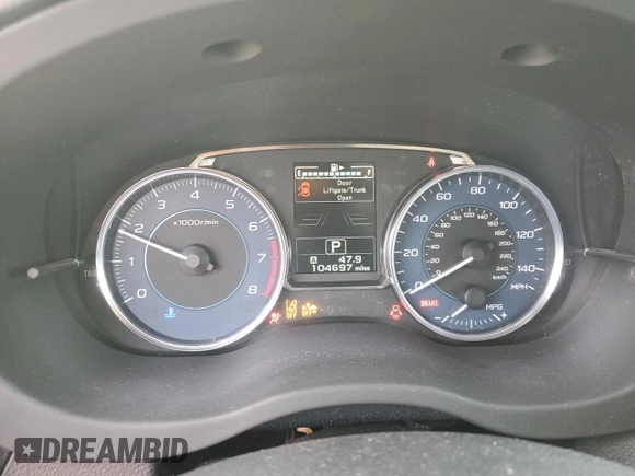 2015 Subaru Crosstrek Limited with VIN JF2GPASC6F8304579, listed as a Copart auction lot 61752685 with 104,697 mi miles and Salvage title. Bid and sale history available at DreamBid. Image 9.