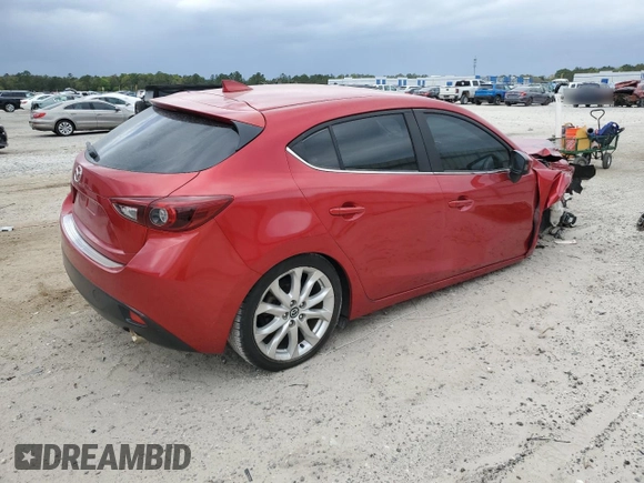 2015 Mazda 3 S Grand Touring with VIN JM1BM1M32F1274293, listed as a Copart auction lot 49552605 with Not provided miles and Salvage title. Bid and sale history available at DreamBid. Image 3.