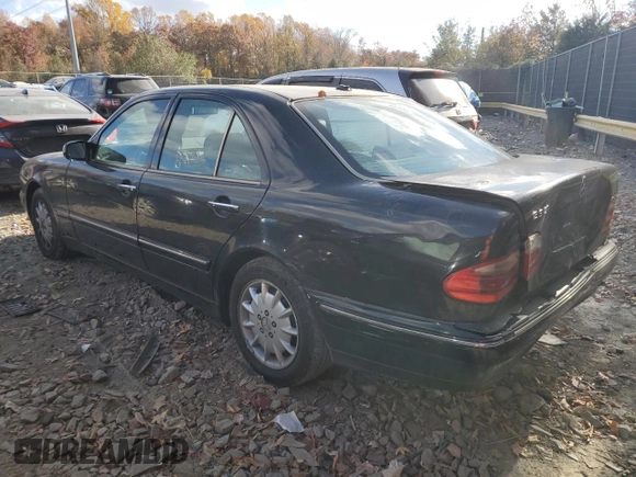2001 Mercedes-Benz E-Class with VIN WDBJF65J91B272218, listed as a Copart auction lot 79245594 with 223,021 mi miles and Salvage Title. Bid and sale history available at carsss.com. Image 2.