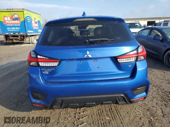 2020 Mitsubishi Outlander Sport SE 2.0 with VIN JA4AP4AU6LU016400, listed as a Copart auction lot 47006445 with 69,793 mi miles and Salvage Title. Bid and sale history available at carsss.com. Image 6.
