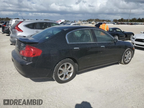 2006 Infiniti G35 with VIN JNKCV51F66M601170, listed as a Copart auction lot 77985654 with 108,136 mi miles and Salvage Title. Bid and sale history available at DreamBid. Image 3.