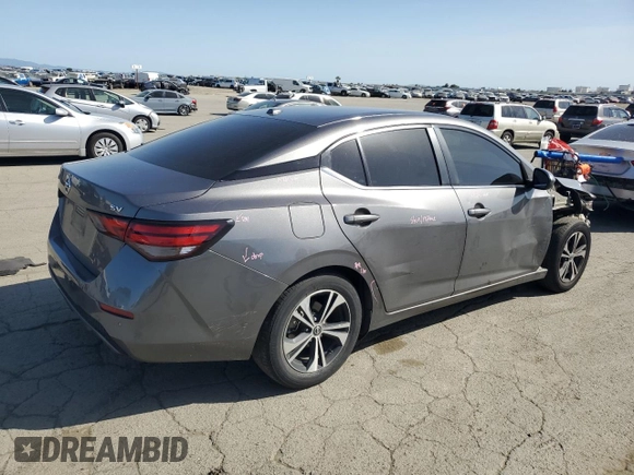 2021 Nissan Sentra SV with VIN 3N1AB8CV8MY294640, listed as a Copart auction lot 51853695 with 111,134 mi miles and Salvage Title. Bid and sale history available at DreamBid. Image 3.