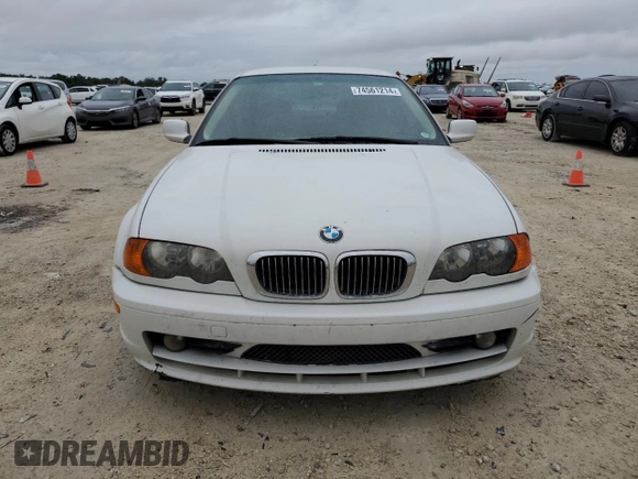 2000 BMW 3 Series 323Ci with VIN WBABM334XYJN84746, listed as a Copart auction lot 74561214 with 176,535 mi miles and Salvage Title. Bid and sale history available at DreamBid. Image 5.