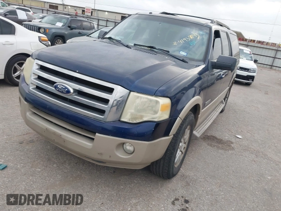 2007 Ford Expedition Max Eddie Bauer z VIN 1FMFK17577LA95835, wystawiony jako IAAI lot #41938043 z przebiegiem 260 341 mil mil oraz . Historia ofert i sprzedaży dostępna na DreamBid. Obrazek 2.