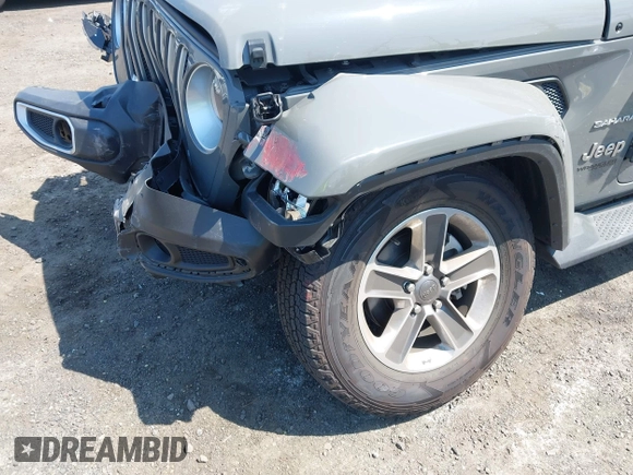 2022 Jeep Wrangler Unlimited Sahara with VIN 1C4HJXEM7NW206585, listed as a IAAI auction lot 42102516 with 10,769 mi miles and . Bid and sale history available at DreamBid. Image 19.