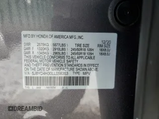 2020 Acura MDX with VIN 5J8YD4H30LL058353, listed as a Copart auction lot 88729175 with 21,975 mi miles and Salvage Title. Bid and sale history available at carsss.com. Image 14.