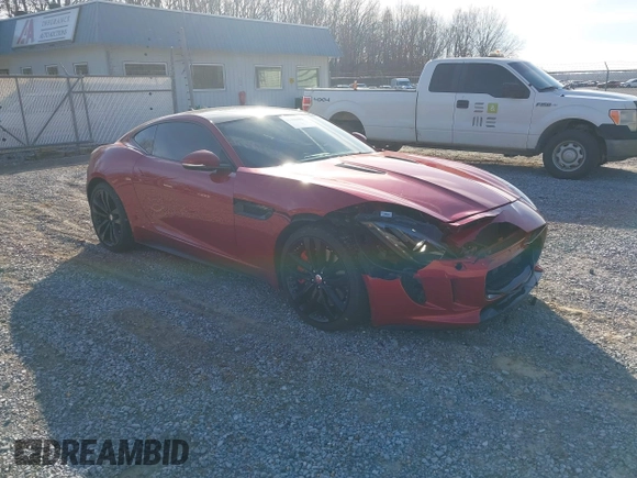 2015 Jaguar F-Type R z VIN SAJWA6DA6FMK21764, wystawiony jako IAAI lot #41406202 z przebiegiem 59 253 mil mil oraz . Historia ofert i sprzedaży dostępna na DreamBid. Obrazek 1.