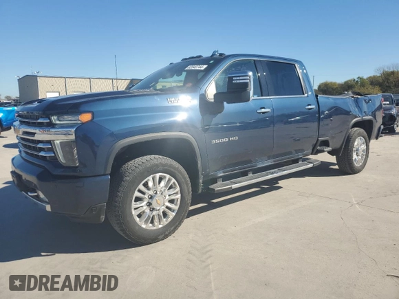 2022 Chevrolet Silverado 3500HD High Country with VIN 1GC4YVEY5NF165925, listed as a Copart auction lot 82040744 with 22,040 mi miles and Salvage Title. Bid and sale history available at carsss.com. Image 1.