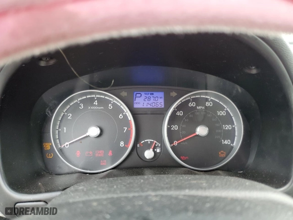 2011 Hyundai Accent GLS with VIN KMHCN4AC8BU544736, listed as a Copart auction lot 50014925 with 114,065 mi miles and Salvage Title. Bid and sale history available at carsss.com. Image 9.