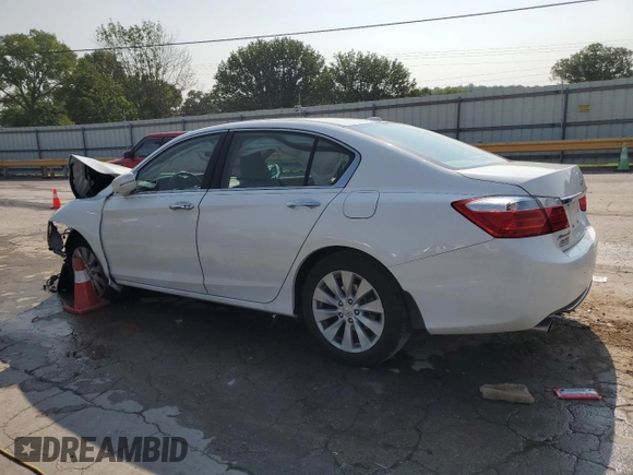 2015 Honda Accord Touring with VIN 1HGCR3F97FA028912, listed as a Copart auction lot 59334845 with 92,779 mi miles and Salvage title. Bid and sale history available at DreamBid. Image 2.
