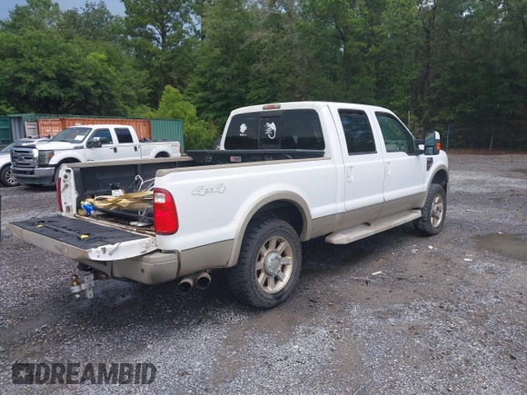 2008 Ford F-250 XL with VIN 1FTSW21R58EB11576, listed as a IAAI auction lot 42687435 with 222,781 mi miles and . Bid and sale history available at DreamBid. Image 4.