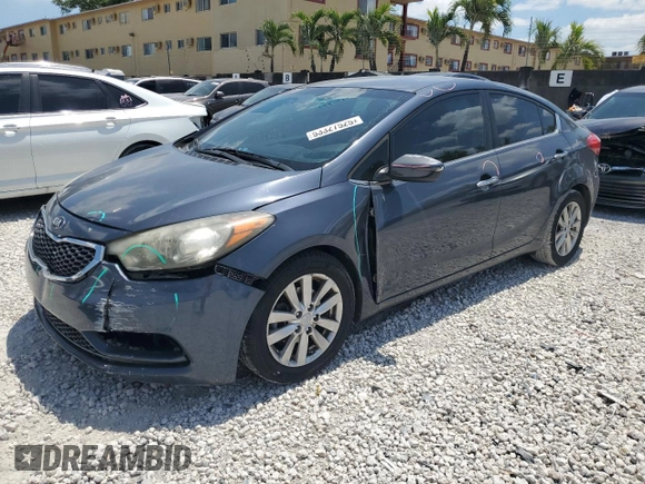 2015 Kia Forte EX with VIN KNAFX4A86F5282896, listed as a Copart auction lot 53327525 with 110,739 mi miles and Salvage Title. Bid and sale history available at carsss.com. Image 1.