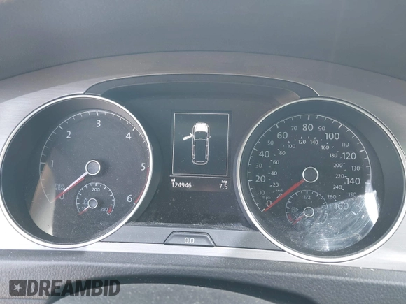2015 Volkswagen Golf SportWagen TDI SE with VIN 3VWCA7AU2FM507053, listed as a IAAI auction lot 42117396 with 124,946 mi miles. Bid and sale history available at carsss.com. Image 7.