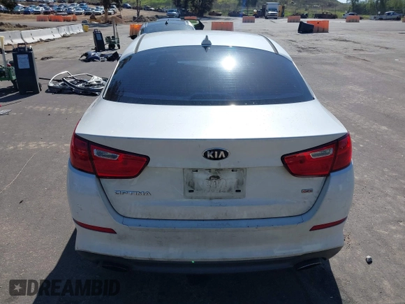 2015 Kia Optima LX with VIN KNAGM4A72F5616233, listed as a IAAI auction lot 41824232 with 163,006 mi miles. Bid and sale history available at carsss.com. Image 16.