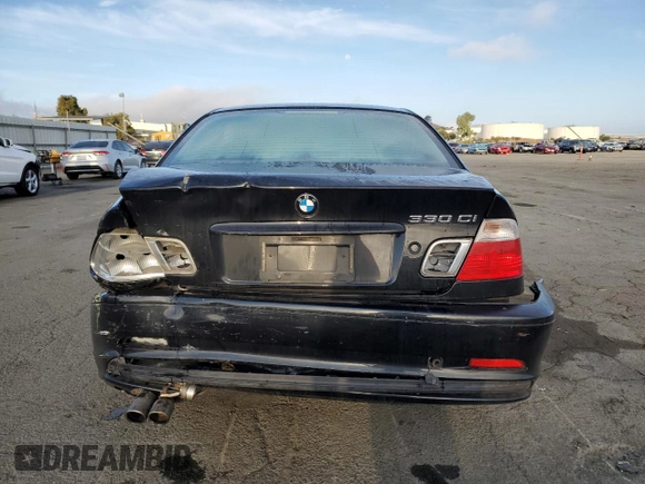 2002 BMW 3 Series 330Ci with VIN WBABN53432JU39421, listed as a Copart auction lot 72188204 with 67,439 mi miles and Salvage Title. Bid and sale history available at DreamBid. Image 6.