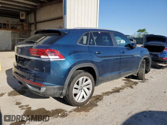 2021 Volkswagen Atlas SE with VIN 1V2KE2CA0MC228707, listed as a Copart auction lot 52641215 with 58,848 mi miles and Salvage title. Bid and sale history available at DreamBid. Image 3.