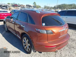 2007 Infiniti FX with VIN JNRAS08W07X202006, listed as a IAAI auction lot 41255199 with 145,291 mi miles and . Bid and sale history available at DreamBid. Image 3.