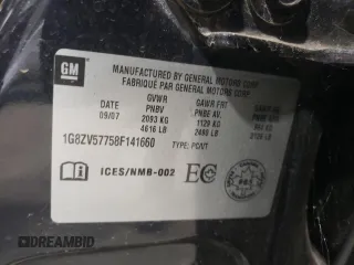 2008 Saturn Aura XR with VIN 1G8ZV57758F141660, listed as a Copart auction lot 52259805 with 105,806 mi miles and Salvage Title. Bid and sale history available at carsss.com. Image 14.