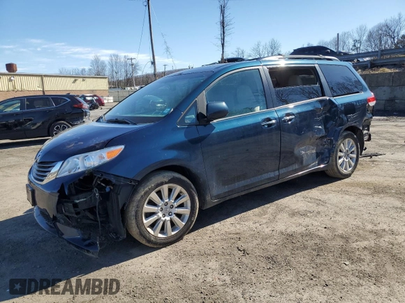 2012 Toyota Sienna XLE with VIN 5TDDK3DC4CS030461, listed as a Copart auction lot 49670925 with 169,836 mi miles and Salvage Title. Bid and sale history available at carsss.com. Image 1.