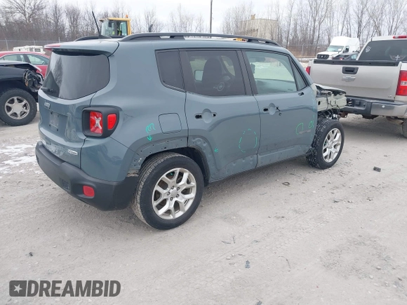 2018 Jeep Renegade Latitude with VIN ZACCJABB6JPJ06962, listed as a IAAI auction lot 41277869 with 87,915 mi miles. Bid and sale history available at carsss.com. Image 4.