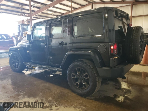 2017 Jeep Wrangler Unlimited Sahara with VIN 1C4HJWEG9HL639562, listed as a Copart auction lot 55074445 with 112,225 mi miles and Salvage title. Bid and sale history available at DreamBid. Image 2.