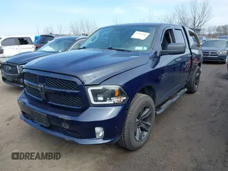 2018 Ram 1500 Express with VIN 1C6RR7FG4JS269271, listed as a IAAI auction lot 41763984 with 47,447 mi miles. Bid and sale history available at carsss.com. Image 2.