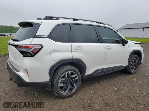 2025 Subaru Forester Limited with VIN JF2SLDNC6SH403075, listed as a Copart auction lot 57967585 with 12,612 mi miles and Salvage title. Bid and sale history available at DreamBid. Image 3.