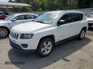 2016 Jeep Compass Sport with VIN 1C4NJCBAXGD666232, listed as a Copart auction lot 55949215 with 163,229 mi miles and Clean Title. Bid and sale history available at DreamBid. Image 1.