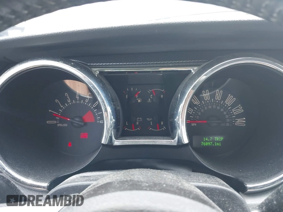 2009 Ford Mustang GT with VIN 1ZVHT82H595126914, listed as a IAAI auction lot 42619745 with 76,097 mi miles and . Bid and sale history available at DreamBid. Image 7.