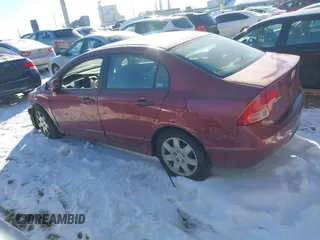 2007 Honda Civic Sdn LX with VIN 1HGFA16577L139830, listed as a IAAI auction lot 41307086 with 1 mi miles. Bid and sale history available at carsss.com. Image 3.