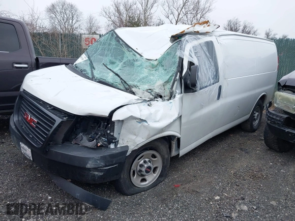 2024 GMC Savana Cargo Van with VIN 1GTW7AFPXR1165741, listed as a IAAI auction lot 41519130 with 1 mi miles. Bid and sale history available at carsss.com. Image 2.