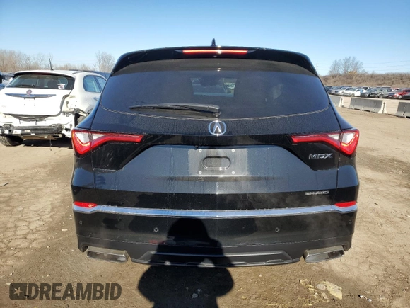 2023 Acura MDX w/Technology Package with VIN 5J8YE1H43PL032761, listed as a Copart auction lot 46911465 with 19,092 mi miles and Salvage Title. Bid and sale history available at carsss.com. Image 6.