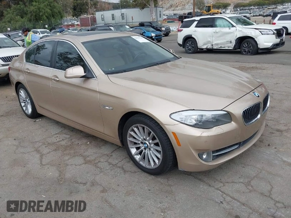 2011 BMW 5 Series 535i with VIN WBAFR7C58BC605804, listed as a IAAI auction lot 42047548 with 147,833 mi miles and . Bid and sale history available at carsss.com. Image 1.