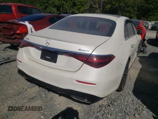 2022 Mercedes-Benz S 580 with VIN W1K6G7GB2NA123344, listed as a Copart auction lot 66086132 with Not Provided miles and . Bid and sale history available at DreamBid. Image 4.