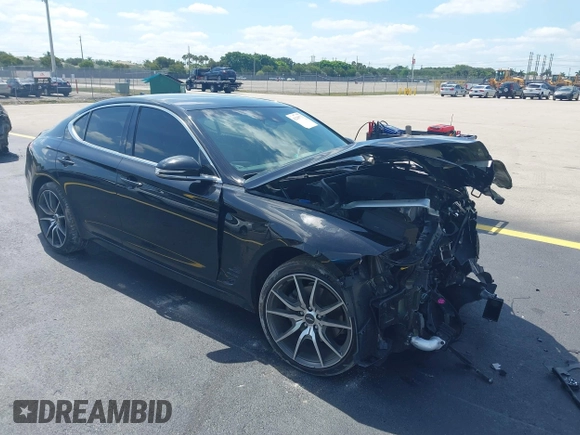 2023 Genesis G70 2.0T z VIN KMTG34TA4PU135164, wystawiony jako IAAI lot #42209723 z przebiegiem 14 251 mil mil oraz . Historia ofert i sprzedaży dostępna na DreamBid. Obrazek 1.