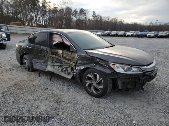 2016 Honda Accord Sedan LX with VIN 1HGCR2F37GA240779, listed as a Copart auction lot 86540084 with 52,356 mi miles and Salvage Title. Bid and sale history available at carsss.com. Image 4.