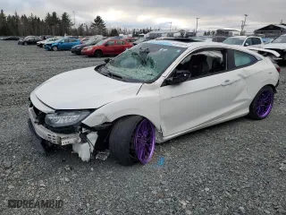2020 Honda Civic Si Coupe with VIN 2HGFC3A56LH220497, listed as a Copart auction lot 41813975 with 0 mi miles and Salvage Title. Bid and sale history available at carsss.com. Image 1.
