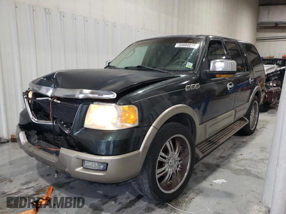 2003 Ford Expedition Eddie Bauer с VIN 1FMFU17L33LC31056, выставлен на аукционе Copart как лот 55680275 с пробегом 124 379 миль миль и Списание • Salvage title. История ставок и продаж доступна на DreamBid. Изображение 1.