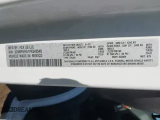 2023 Ram ProMaster Cargo with VIN 3C6MRVHG1PE543548, listed as a IAAI auction lot 41616864 with 41,453 mi miles. Bid and sale history available at carsss.com. Image 9.