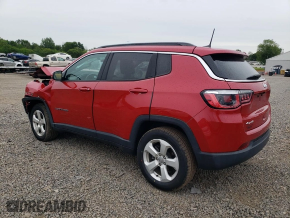 2019 Jeep Compass Latitude with VIN 3C4NJDBB7KT735802, listed as a Copart auction lot 57726275 with 58,660 mi miles and Salvage title. Bid and sale history available at DreamBid. Image 2.