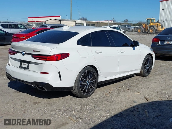 2021 BMW 2 Series M235i xDrive with VIN WBA13AL06M7G61056, listed as a IAAI auction lot 41140205 with 49,413 mi miles and . Bid and sale history available at DreamBid. Image 4.