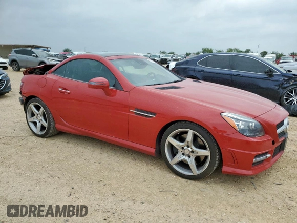 2013 Mercedes-Benz SLK 250 with VIN WDDPK4HA4DF063771, listed as a Copart auction lot 55578295 with 64,339 mi miles and Salvage title. Bid and sale history available at DreamBid. Image 4.
