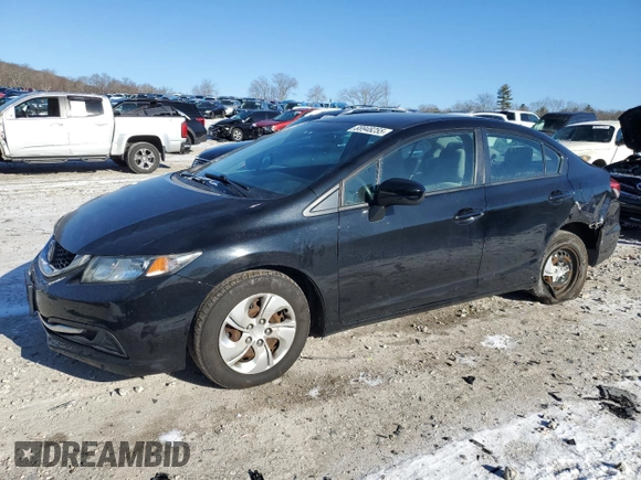 2014 Honda Civic Sedan LX with VIN 2HGFB2F59EH525646, listed as a Copart auction lot 88948255 with 79,580 mi miles and Clean Title. Bid and sale history available at carsss.com. Image 1.
