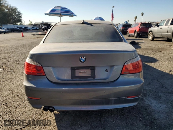 2008 BMW 5 Series 535i with VIN WBANW13598CZ77596, listed as a Copart auction lot 53101605 with 272,078 mi miles and Salvage Title. Bid and sale history available at carsss.com. Image 6.