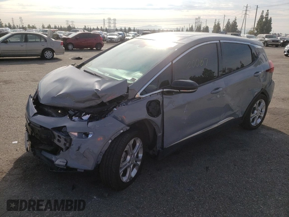 2021 Chevrolet Bolt EV LT with VIN 1G1FY6S07M4109419, listed as a Copart auction lot 71642352 with 20,087 mi miles. Bid and sale history available at carsss.com. Image 1.