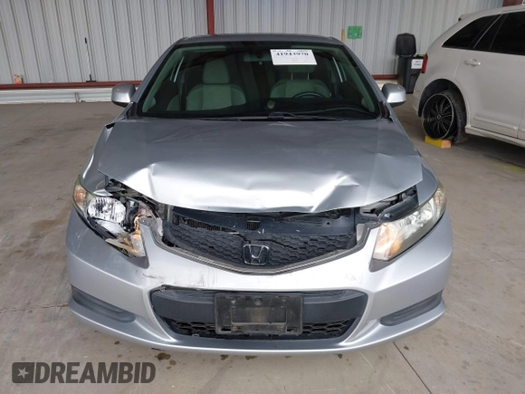 2013 Honda Civic Cpe LX with VIN 2HGFG3B54DH518888, listed as a IAAI auction lot 41943970 with 92,750 mi miles. Bid and sale history available at carsss.com. Image 12.