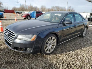 2014 Audi A8 L 3.0T with VIN WAURGAFD5EN009612, listed as a Copart auction lot 49860895 with 170,973 mi miles and Salvage Title. Bid and sale history available at carsss.com. Image 1.